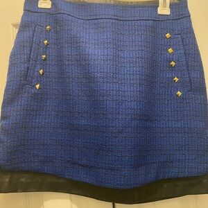 - Romeo & Juliet Couture blue and black mini skirt size S